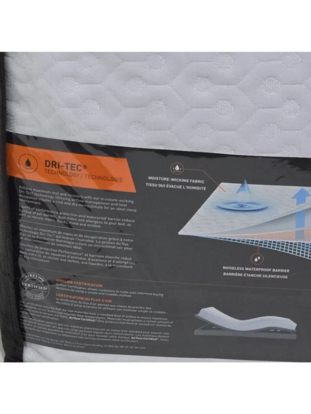 Bedgear Performance Mattress Protector with Dri-Tec Technology King Size (NEW)